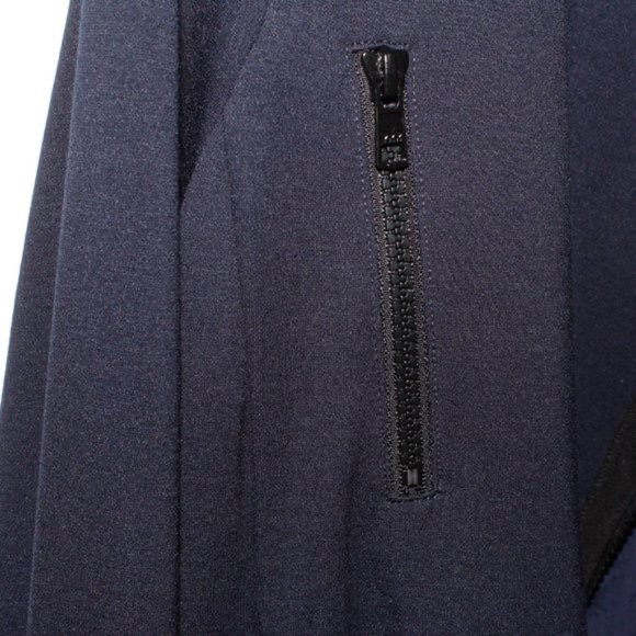 CAbi Chance Navy Blue Asymmetrical Zip-Front Moto Jacket size Medium - Picture 10 of 16